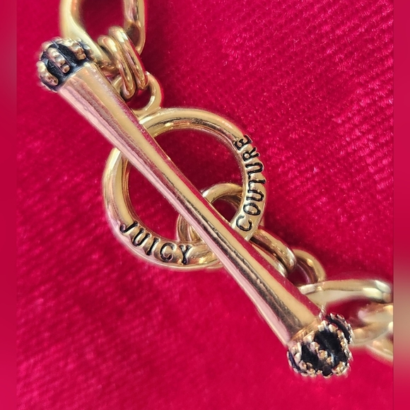 JUICY COUTURE Y2k Western Horseshoe JC Spurs Gold Chunky 16" Chain Toggle EUC LN - Picture 6 of 16